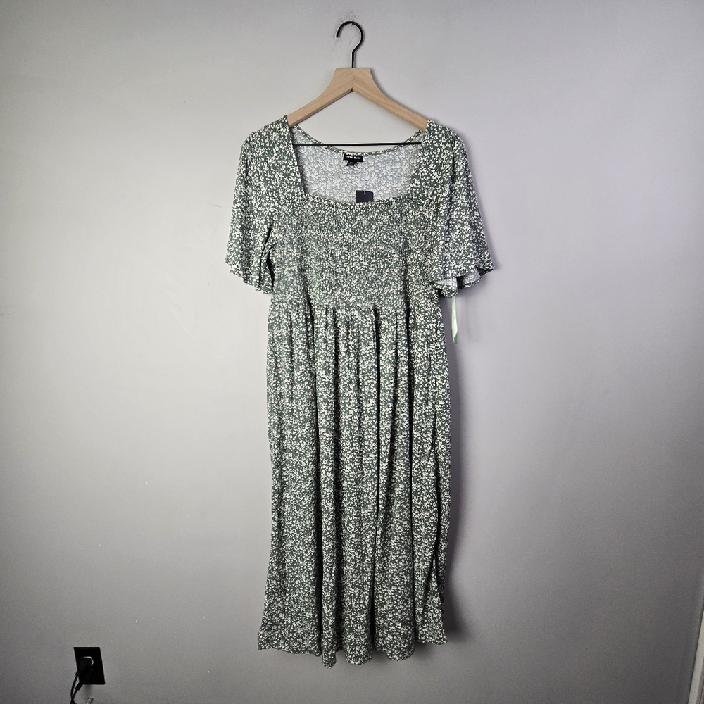 Torrid A-line Midi Dress 00 BNWT - Picture 3 of 10